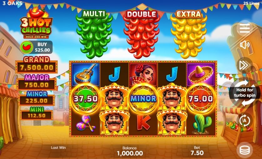 3 Hot Chillies Gameplay 1Red Casino