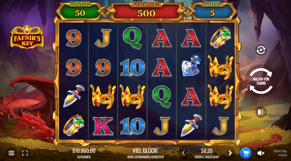 Spielverlauf von Fafnir's Key  bei Gunsbet Casino